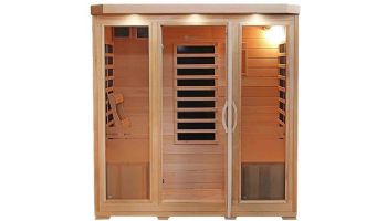HeatWave Sonoma 4-Person Hemlock Infrared Sauna with 9 Carbon Heaters | SA7020