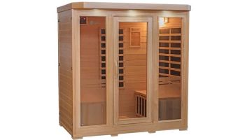 HeatWave Sonoma 4-Person Hemlock Infrared Sauna with 9 Carbon Heaters | SA7020