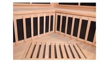 HeatWave Sonoma 3-Person Hemlock Infrared Corner Sauna with 7 Carbon Heaters | SA7019