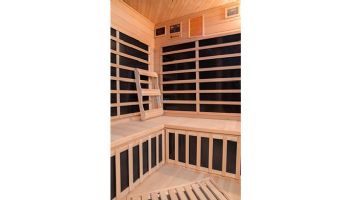 HeatWave Sonoma 3-Person Hemlock Infrared Corner Sauna with 7 Carbon Heaters | SA7019