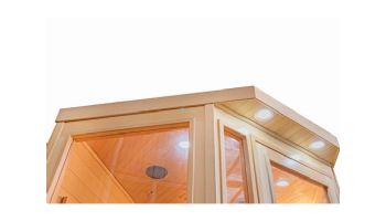 HeatWave Sonoma 3-Person Hemlock Infrared Corner Sauna with 7 Carbon Heaters | SA7019