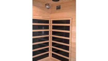 HeatWave Sonoma 2-Person Hemlock Infrared Sauna with 6 Carbon Heaters | SA7018