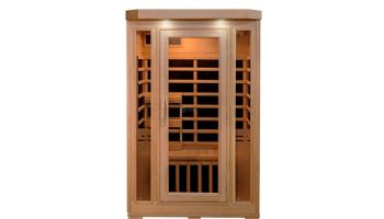 HeatWave Sonoma 2-Person Hemlock Infrared Sauna with 6 Carbon Heaters | SA7018