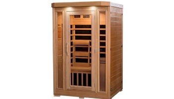 HeatWave Sonoma 2-Person Hemlock Infrared Sauna with 6 Carbon Heaters | SA7018