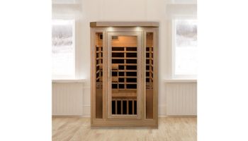 HeatWave Sonoma 2-Person Hemlock Infrared Sauna with 6 Carbon Heaters | SA7018