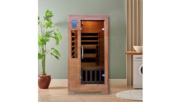 HeatWave Majestic 1-2 Person Hemlock Infrared Sauna with 5 Carbon Heaters | SA3202
