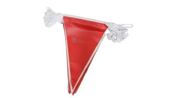 Champion Two Color Backstroke Pennant | Red & White | 75' | SPA-115C-75