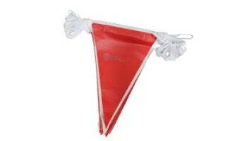 Champion Two Color Backstroke Pennant | Red & White | 75' | SPA-115C-75