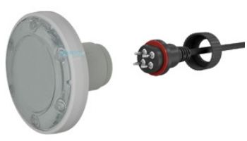 PAL Lighting Treo Max Warm White Nicheless Pool & Spa Light | 5W 12V AC 80' Cord & Plug | 64-EGTMXWW-80