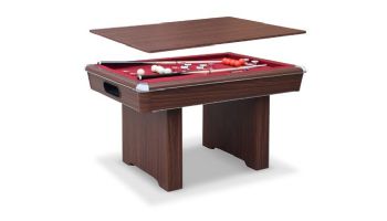 Hathaway Renegade II 54-In Bumper Pool Table | Walnut Finish with Red Felt | BG50376