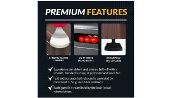 Hathaway Renegade II 54-In Bumper Pool Table | Walnut Finish with Red Felt | BG50376