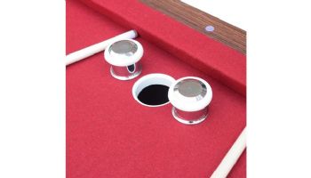 Hathaway Renegade II 54-In Bumper Pool Table | Walnut Finish with Red Felt | BG50376