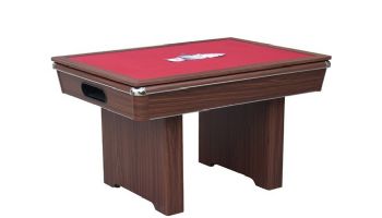 Hathaway Renegade II 54-In Bumper Pool Table | Walnut Finish with Red Felt | BG50376