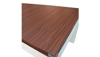 Hathaway Newport II 7-Ft. Pool Table Combo Set with Benches | White with Camel Felt | BG50378