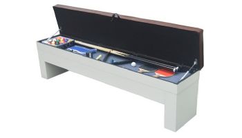 Hathaway Newport II 7-Ft. Pool Table Combo Set with Benches | White with Camel Felt | BG50378