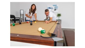 Hathaway Newport II 7-Ft. Pool Table Combo Set with Benches | White with Camel Felt | BG50378