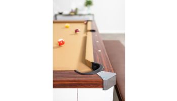 Hathaway Newport II 7-Ft. Pool Table Combo Set with Benches | White with Camel Felt | BG50378