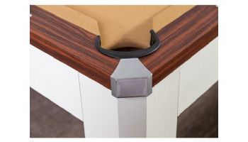 Hathaway Newport II 7-Ft. Pool Table Combo Set with Benches | White with Camel Felt | BG50378