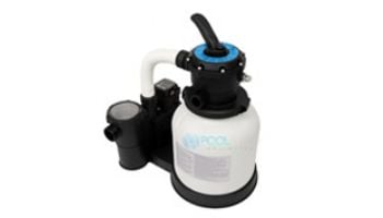 CaliMar® 12" Above Ground Pool Sand Filter with 0.3HP Single Speed Pump and Aquamoto Scrubo Zoom Cordless Robotic Pool Cleaner Kit | CMARITX12-AQM301000