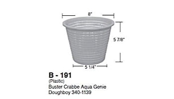 Aladdin Basket for Buster Crabbe Aqua Genie Doughboy 340-1139 | B-191