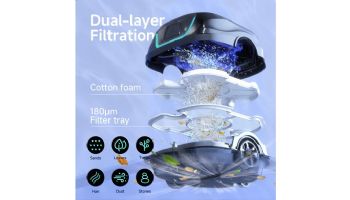 Wybot A1 Cordless Robotic Above Ground & Inground Pool Cleaner | 2-Hour Runtime | Dual-Motor Power | WYBOT A1