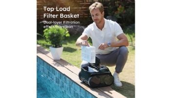 Wybot C2 Pro Vision Cordless Robotic Above Ground & Inground Pool Cleaner | 2.5-Hour Runtime | Brushless Triple Motors | WYBOT C2 Pro Vision