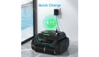 Wybot C2 Pro Vision Cordless Robotic Above Ground & Inground Pool Cleaner | 2.5-Hour Runtime | Brushless Triple Motors | WYBOT C2 Pro Vision