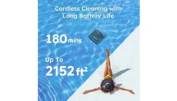 Wybot C2 Pro Vision Cordless Robotic Above Ground & Inground Pool Cleaner | 2.5-Hour Runtime | Brushless Triple Motors | WYBOT C2 Pro Vision