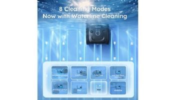 Wybot C2 Pro Vision Cordless Robotic Above Ground & Inground Pool Cleaner | 2.5-Hour Runtime | Brushless Triple Motors | WYBOT C2 Pro Vision