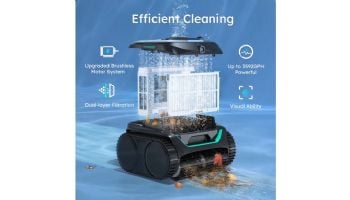 Wybot C2 Pro Vision Cordless Robotic Above Ground & Inground Pool Cleaner | 2.5-Hour Runtime | Brushless Triple Motors | WYBOT C2 Pro Vision