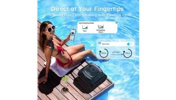 Wybot C2 Pro Vision Cordless Robotic Above Ground & Inground Pool Cleaner | 2.5-Hour Runtime | Brushless Triple Motors | WYBOT C2 Pro Vision