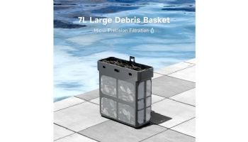 Wybot F1 Pool Skimmer Solar-Powered Above Ground & Inground Robotic Pool Skimmer | 8-Hour Runtime | Double-Motor Power | WYBOT F1