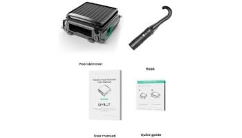 Wybot F1 Pool Skimmer Solar-Powered Above Ground & Inground Robotic Pool Skimmer | 8-Hour Runtime | Double-Motor Power | WYBOT F1