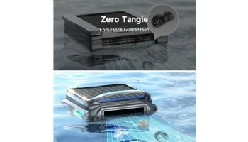 Wybot F1 Pool Skimmer Solar-Powered Above Ground & Inground Robotic Pool Skimmer | 8-Hour Runtime | Double-Motor Power | WYBOT F1