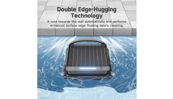 Wybot F1 Pool Skimmer Solar-Powered Above Ground & Inground Robotic Pool Skimmer | 8-Hour Runtime | Double-Motor Power | WYBOT F1