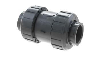 Praher 2" Double Union Spring PVC Check Valve | 3-200