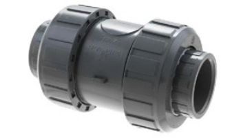 Praher 2" Double Union Spring PVC Check Valve | 3-200