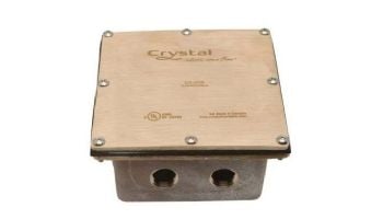 Crystal Fountains EBJ Series Underwater Junction Box | 4-Connections | EBJ208DMX