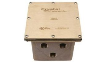 Crystal Fountains EBJ Series Underwater Junction Box | 2-Connections | EBJ202