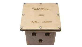 Crystal Fountains EBJ Series Underwater Junction Box | 6-Connections | EBJ212DMX