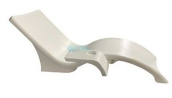 Global Pool Products Lounge Chair with Connecting Table | White | GPP-LFS-W