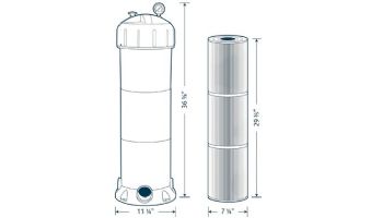 BuildTuff CL200 Replacement Cartridge for TuffFilter TF200PRO | 200 Sq. Ft. | 11070024