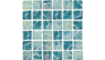 National Pool Tile Disko Bay 1x1Series | Cyan Bay | DSB-CYAN1X1