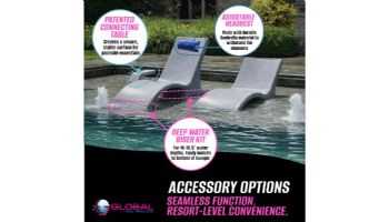 Global Pool Products Lounge Chair | Set of 2 | Grey | GPP-LF-LC-G