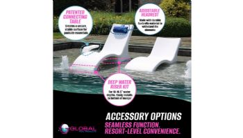 Global Pool Products Lounge Chair | Set of 2 | Sandstone | GPP-LF-LC-S