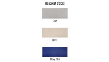 Global Pool Products Lounge Chair Head Rest | Grey | GPP-LF-LCH-G