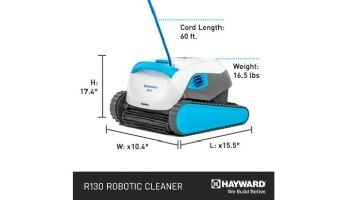 Hayward PoolCleaner R130 Inground & Above Ground Robotic Pool Cleaner | W3RCH431CU