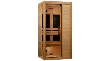 Golden Designs Dynamic Veneto 1-2 Person Low EMF FAR Infrared Sauna | Canadian Hemlock | DYN-6115-05