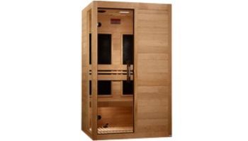 Golden Designs Dynamic Lucca 2-Person Low EMF FAR Infrared Sauna | Hemlock | DYN-6215-05