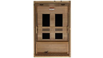 Golden Designs Dynamic Lucca 2-Person Low EMF FAR Infrared Sauna | Hemlock | DYN-6215-05